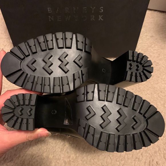 Barneys Studded Chunky Heel Boots - Picture 3 of 3